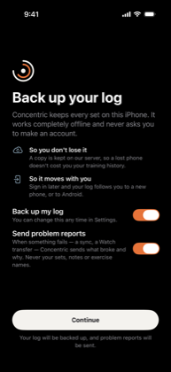The Backup, asked once screen