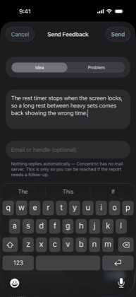 The Telling us something is broken screen