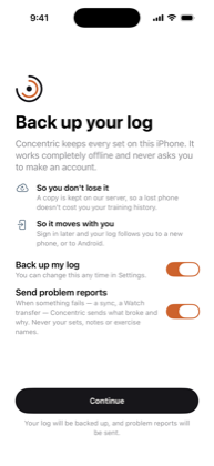 The Backup, asked once screen