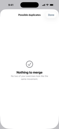 The Merging two names screen
