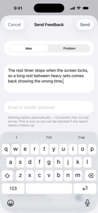 The Telling us something is broken screen